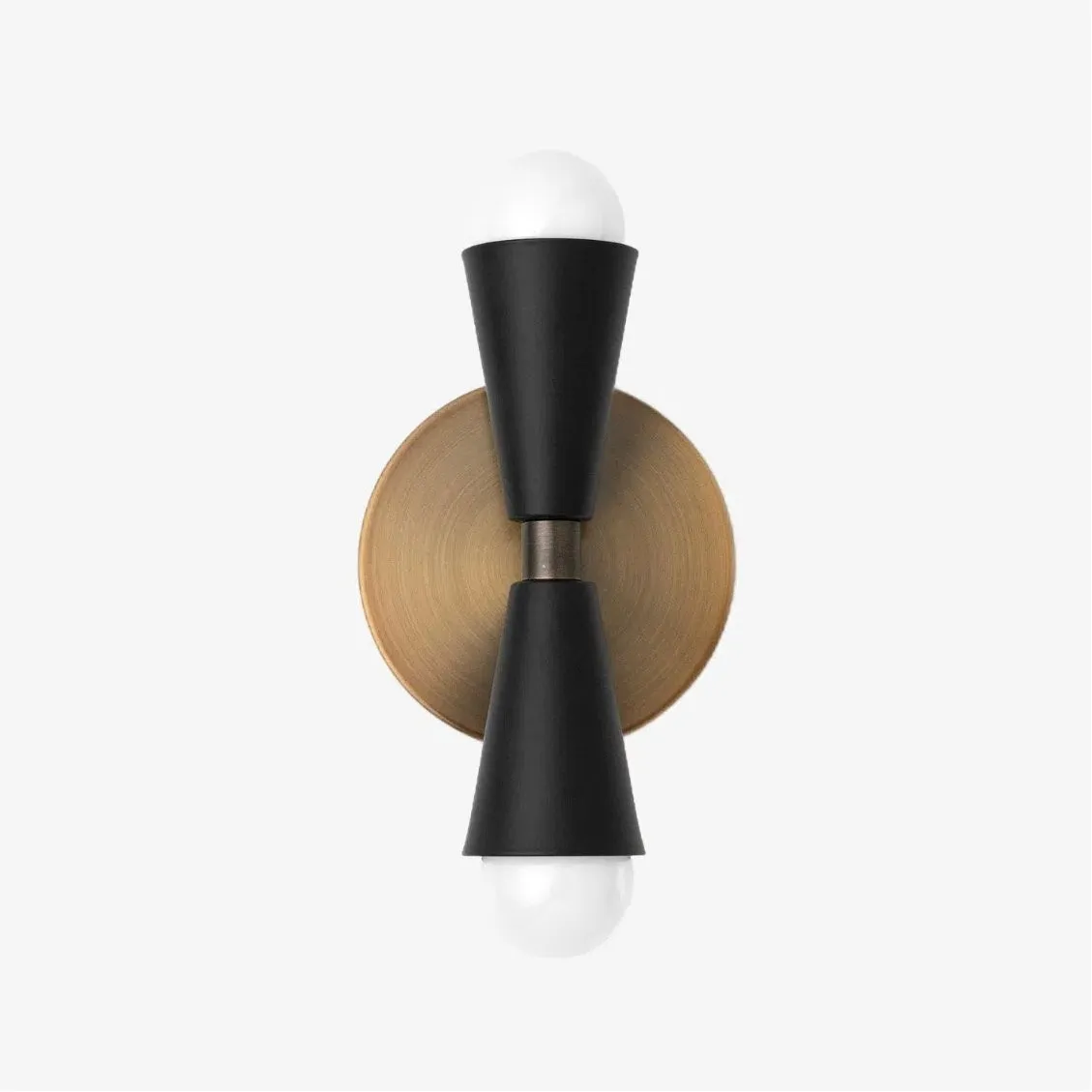 Pyralis Dual Lights Streamlined Metal Wall Lamp - Contemporary Light for Bedroom or Hallway KL1457