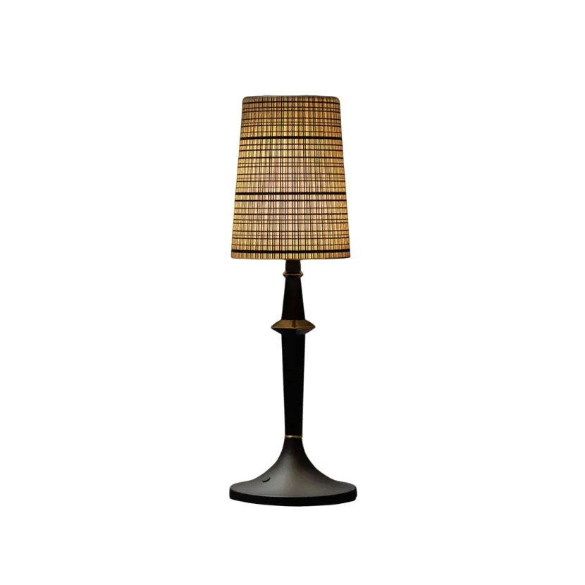 Devon Black Table Lamp (Built-in Battery) D709