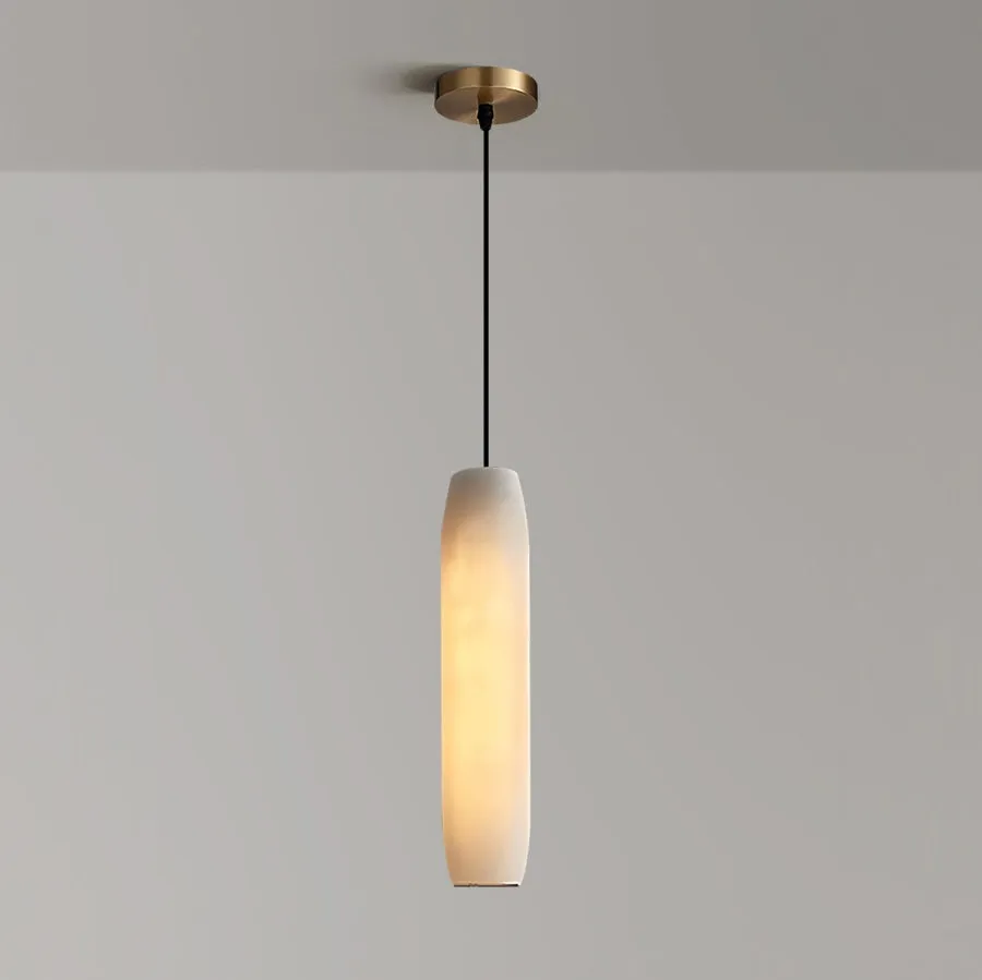 Alabaster Flute Pendant Light D436