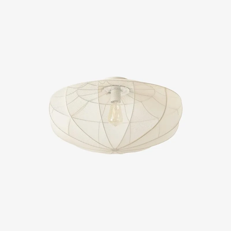 Lumifil Draped Mesh Ceiling Light - Boho Rustic Textured Shade Lamp for Living Room or Bedroom KL1707