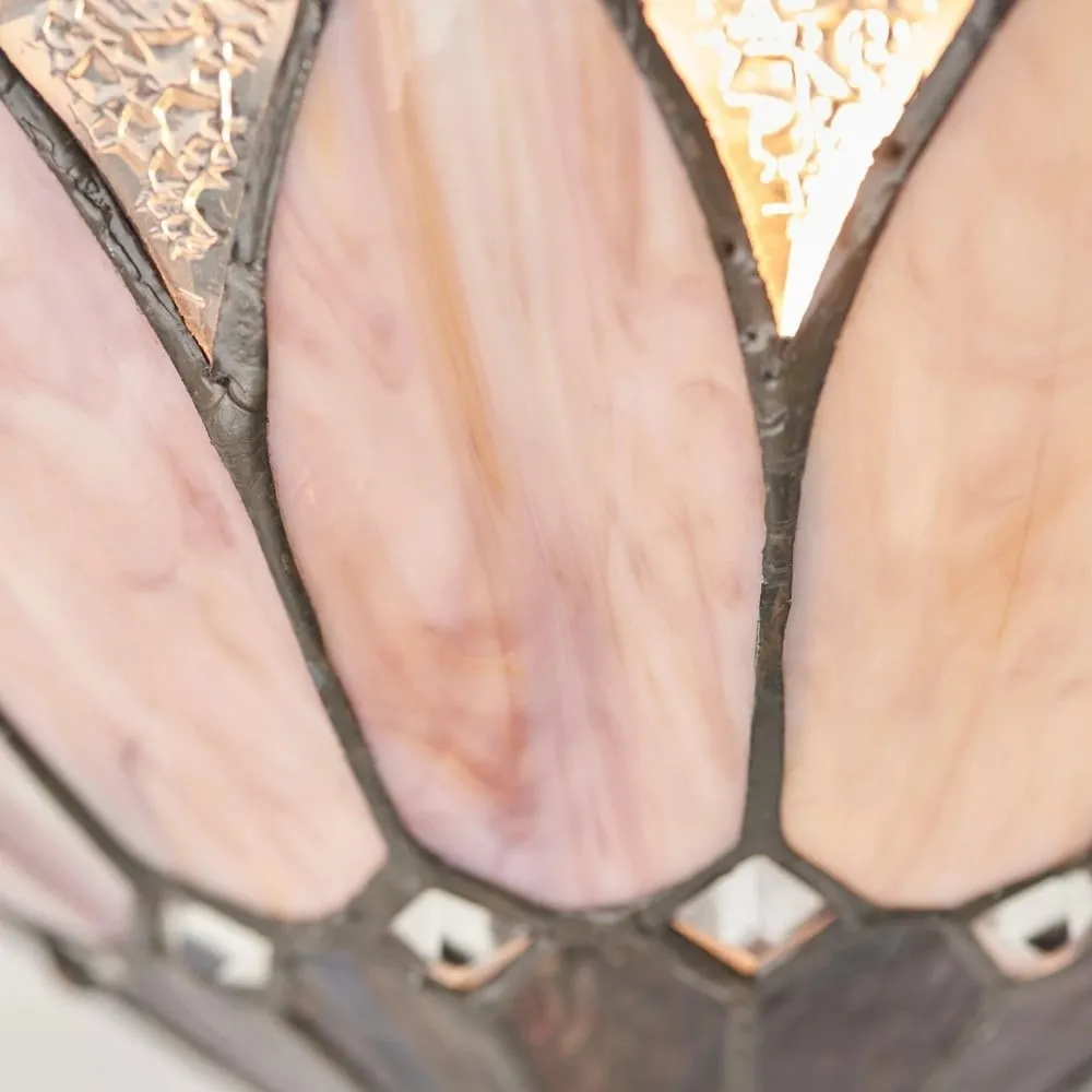 TF Brooklyn Textured Glass Wall Sconce - Elegant Retro Sconce for Living Room or Corridor KL1762