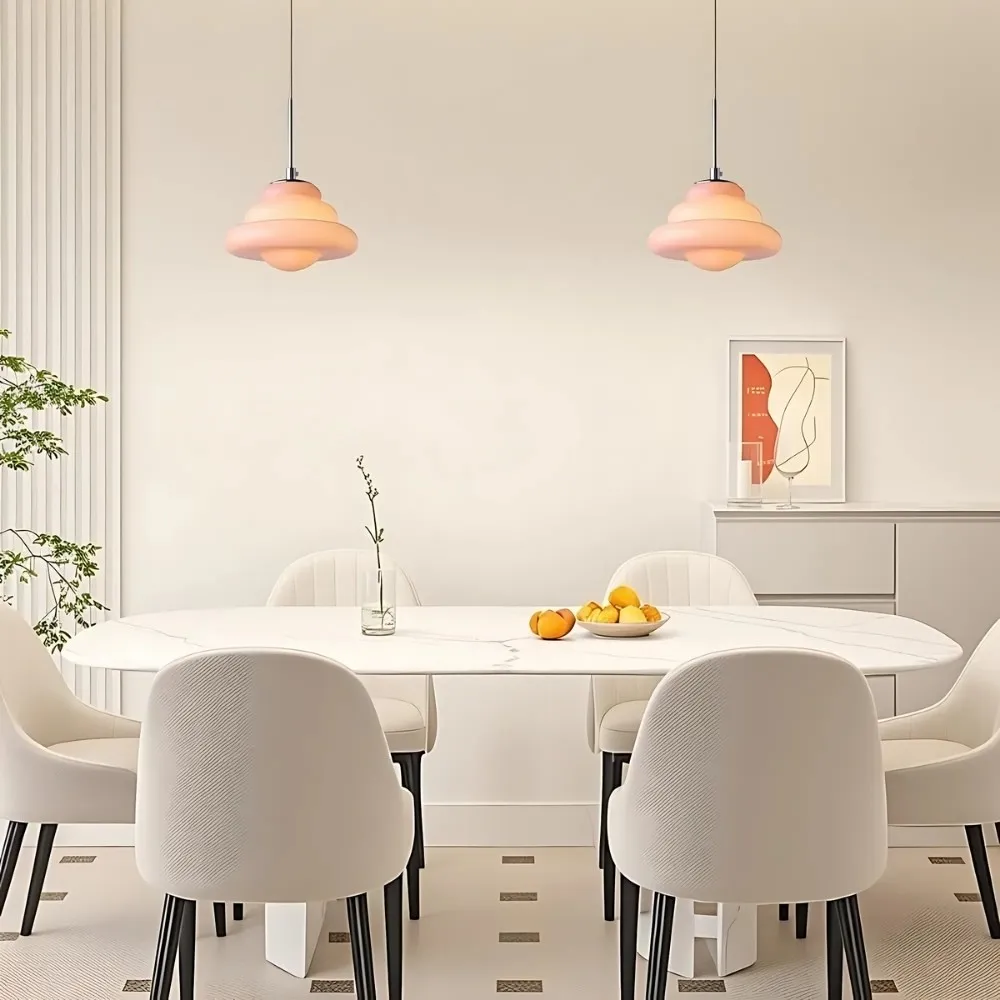 Art Deco Layered Glass Pendant Lamp – Bright Color Accent Lighting KL1106