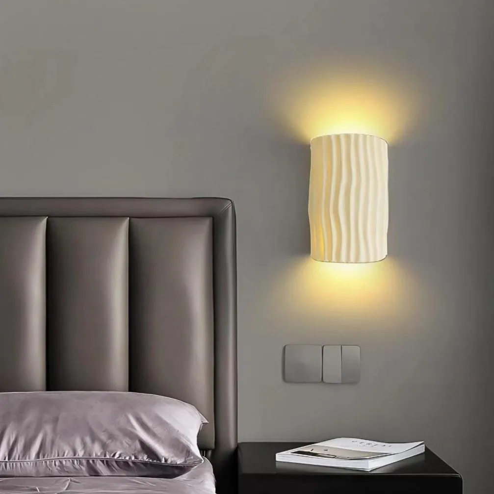 Scandinavian Design Resin Fluted Wall Light KL115