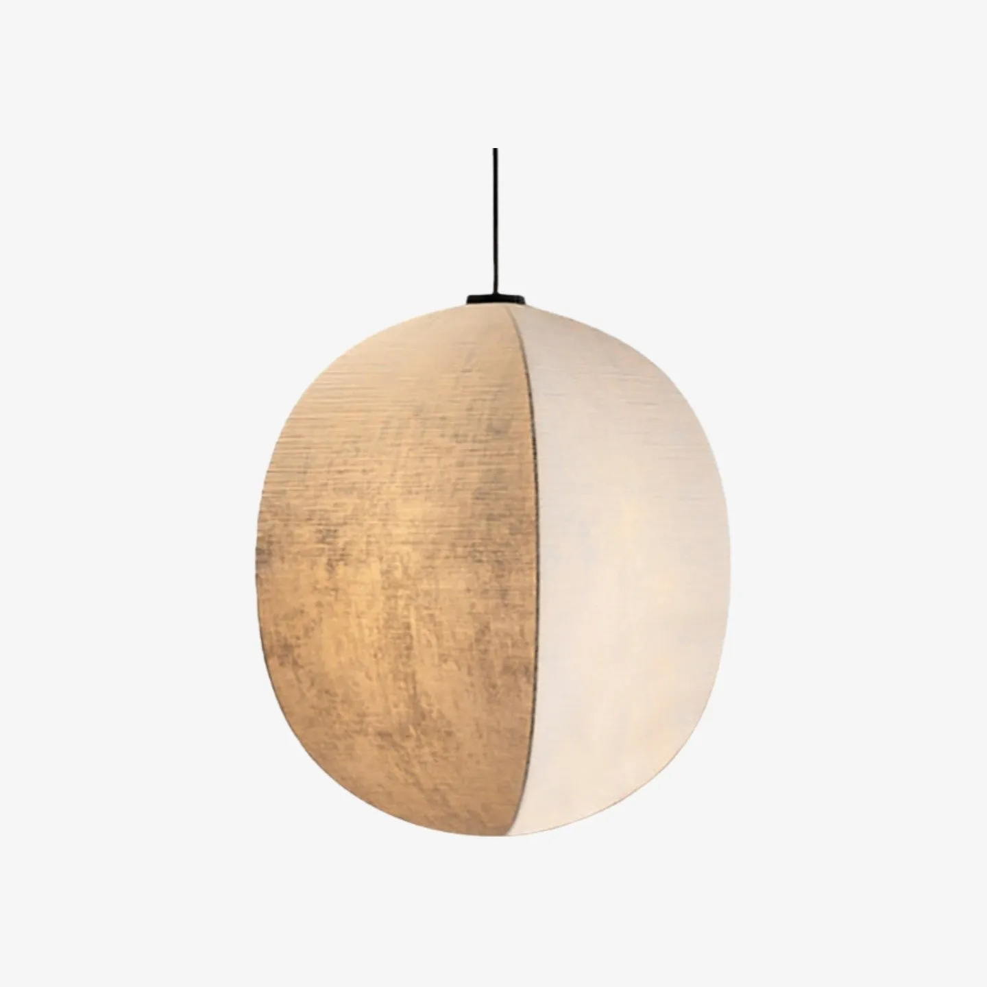 Diora Soft Fabric Shade Pendant Light - Modern Japandi for Living Room KL1744
