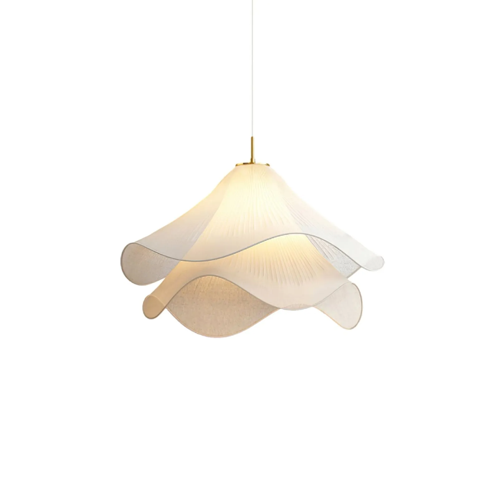 Ethereal Bloom Sculptural Fabric Pendant Light – Modern Floral-Inspired Lighting for Dining & Living Space KL1160