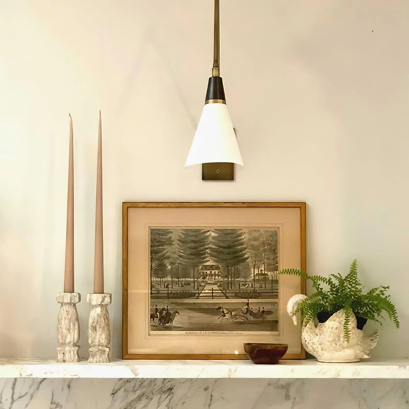Vintage Metal Adjustable Swing Arm Wall Lamp KL842