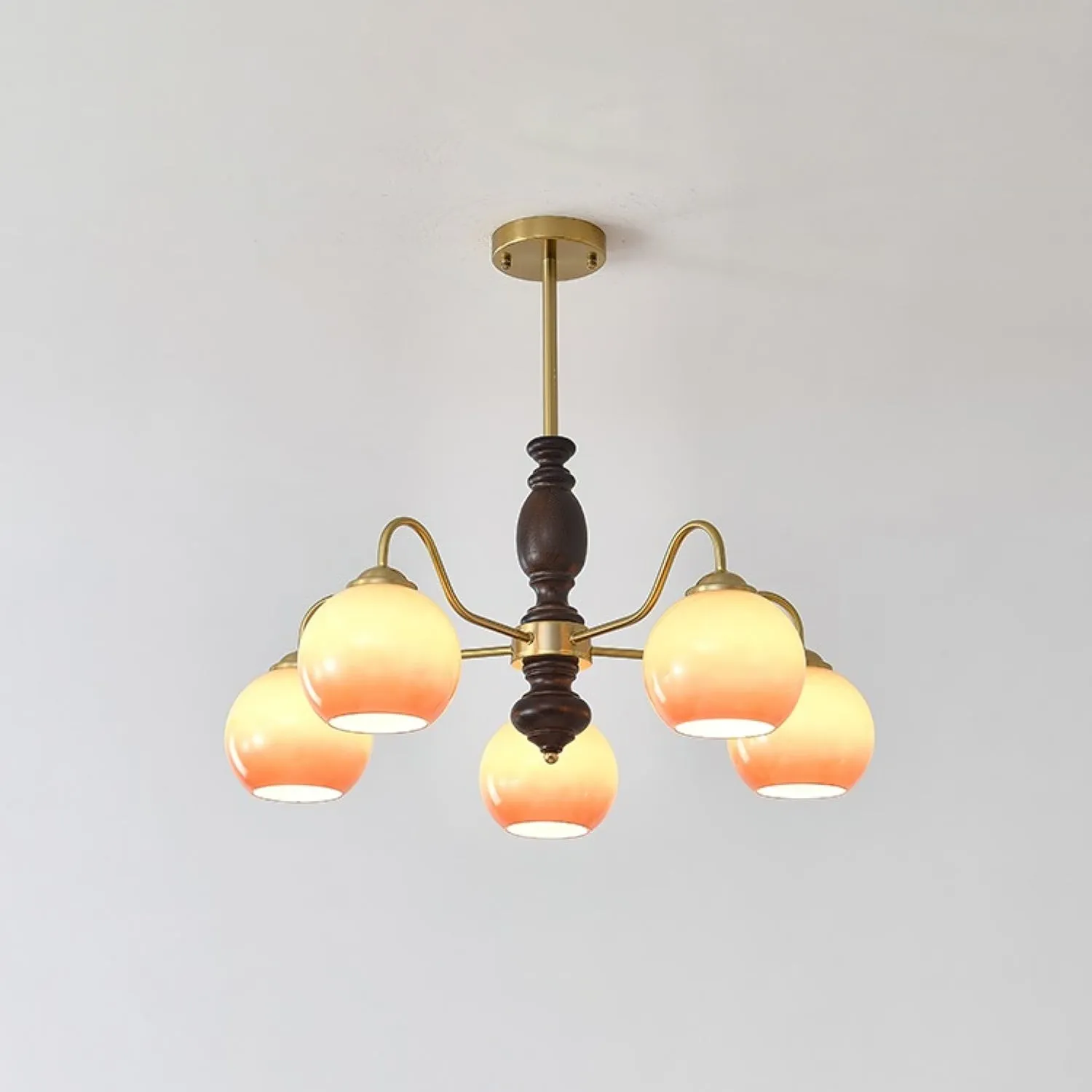 French Medieval Style Caramel Orb Chandelier KL279