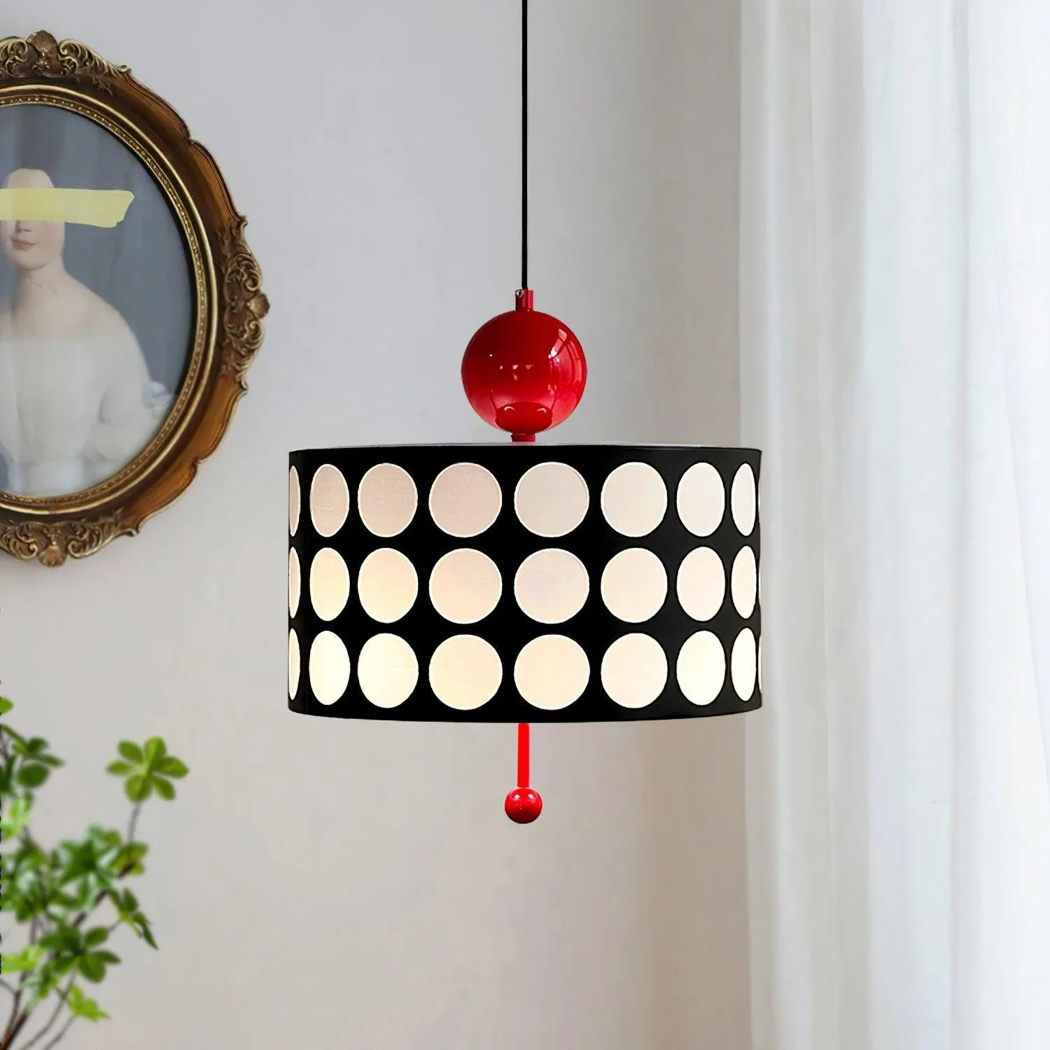 Graphic Checkered Pendant Light - Retro Chic Style for Dining Room and Kitchen Island KL341