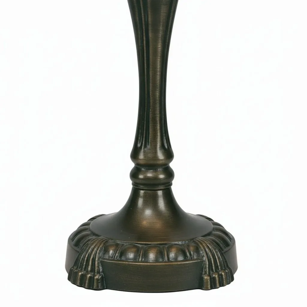 TF Butterfly Table Lamp - Hand-Cut Stained Glass Shade Table Light for Living Room and Bedroom KL1807