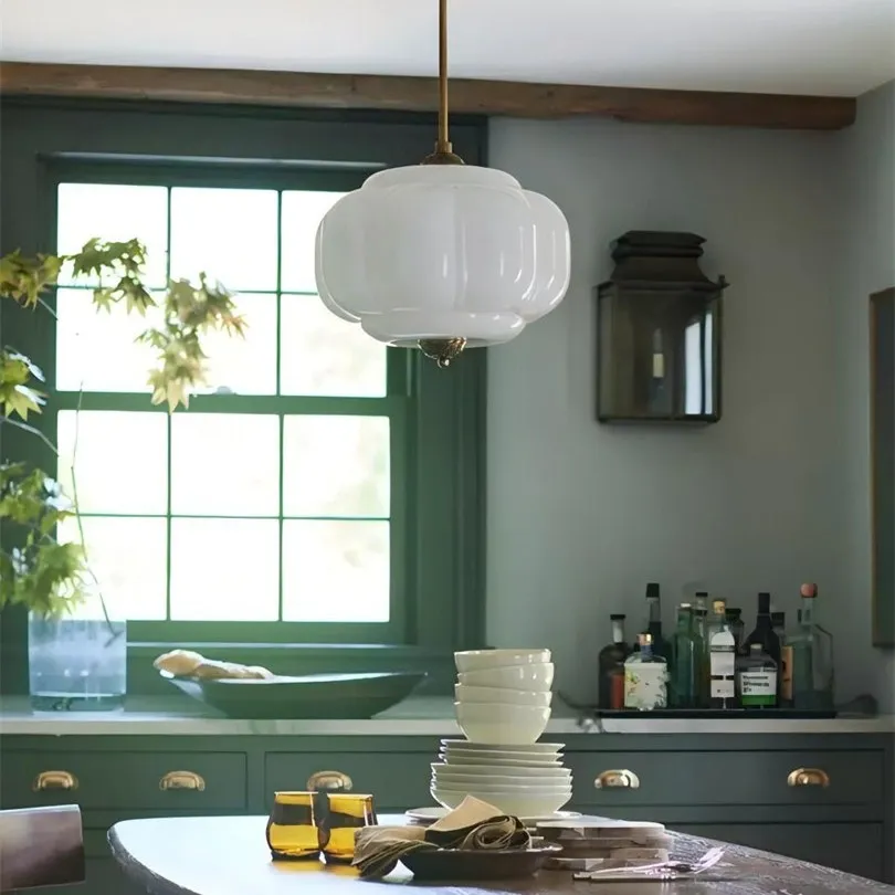 Retro Glass Eloise Pendant Light For Kitchen Island KL801