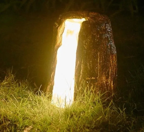Cracked Stump Lamp