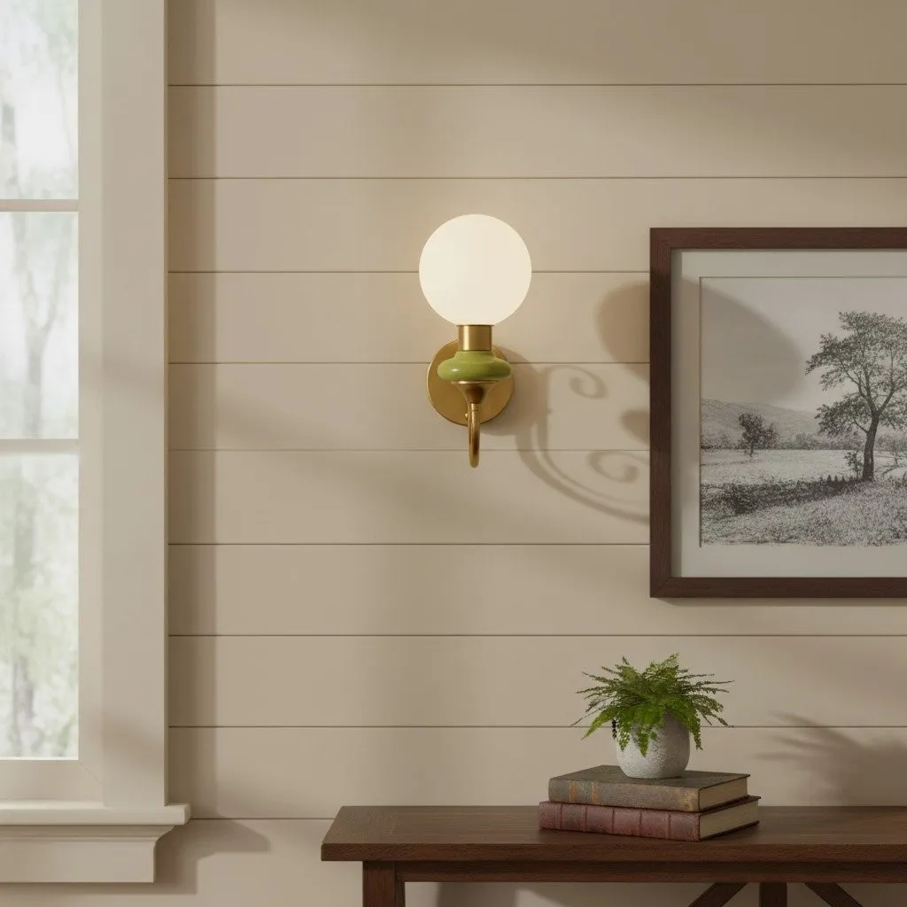 Noirvex Glass Ball Wall Light - Refined Design Sconce for Bedrooms and Lounge Areas KL2138