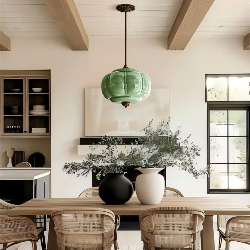 Retro Glass Eloise Pendant Light For Kitchen Island KL801