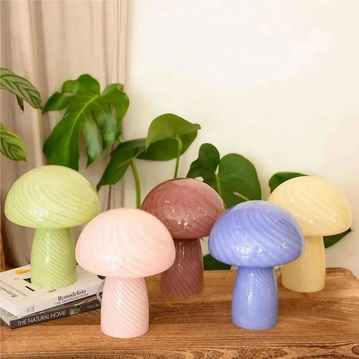 Modern Design Stained Glass Mushroom Lamp KL35