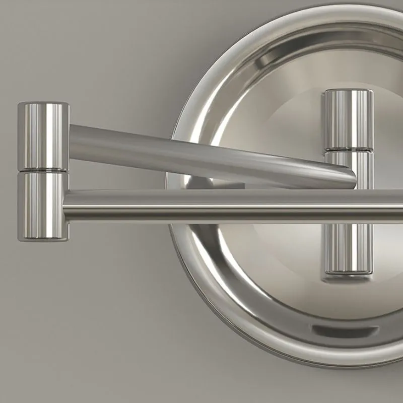 Modern Cream Chrome Swing Arm Wall Light KL162