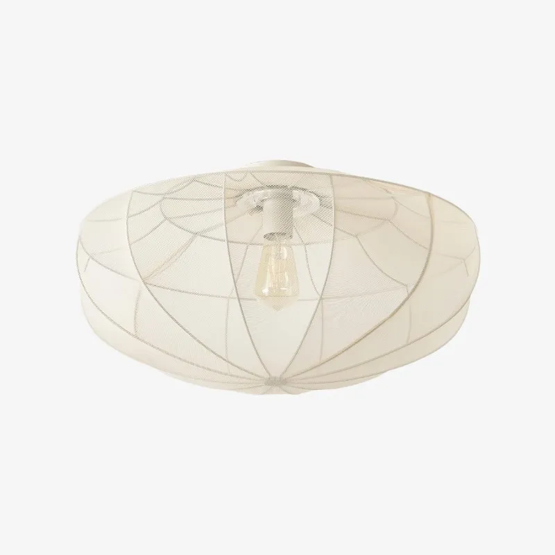 Lumifil Draped Mesh Ceiling Light - Boho Rustic Textured Shade Lamp for Living Room or Bedroom KL1707
