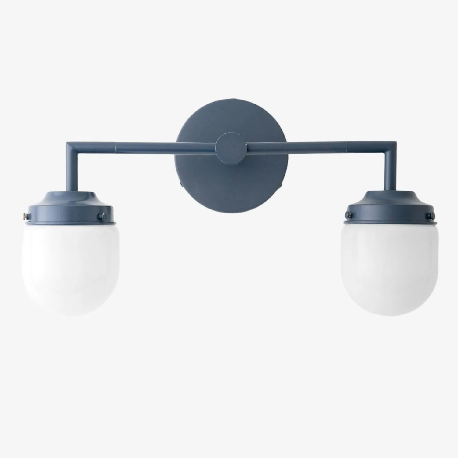 Opalume Glass Double Vanity Light - Vintage Style Bathroom Double Wall Lighting KL1430