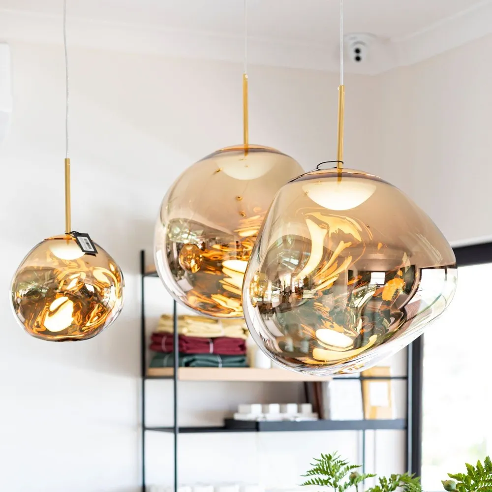 Modern Melt Pendant Light - Fluid Shape Acrylic Pendant Light for Kitchen