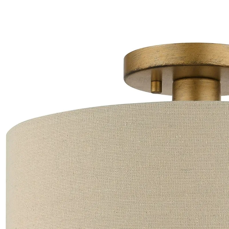 Lumeris Fabric Layered Drum Ceiling Lamp - Modern Indoor Lighting for Home Spaces KL2353