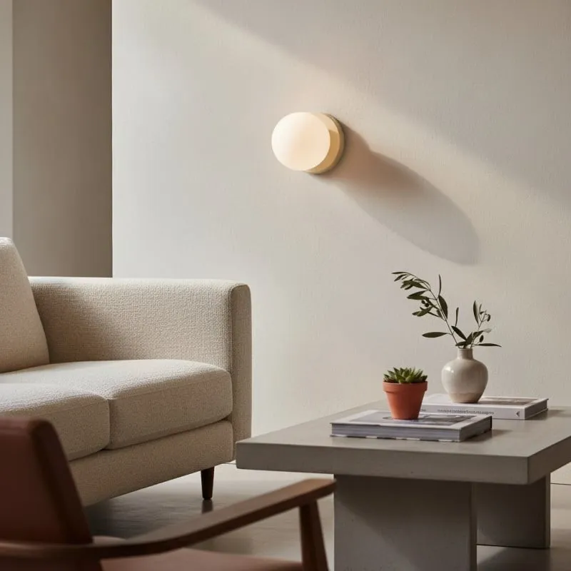 Nuevola Modern Glass Metal Wall Light - Artistic Accent Sconce for Cozy Nooks KL2089