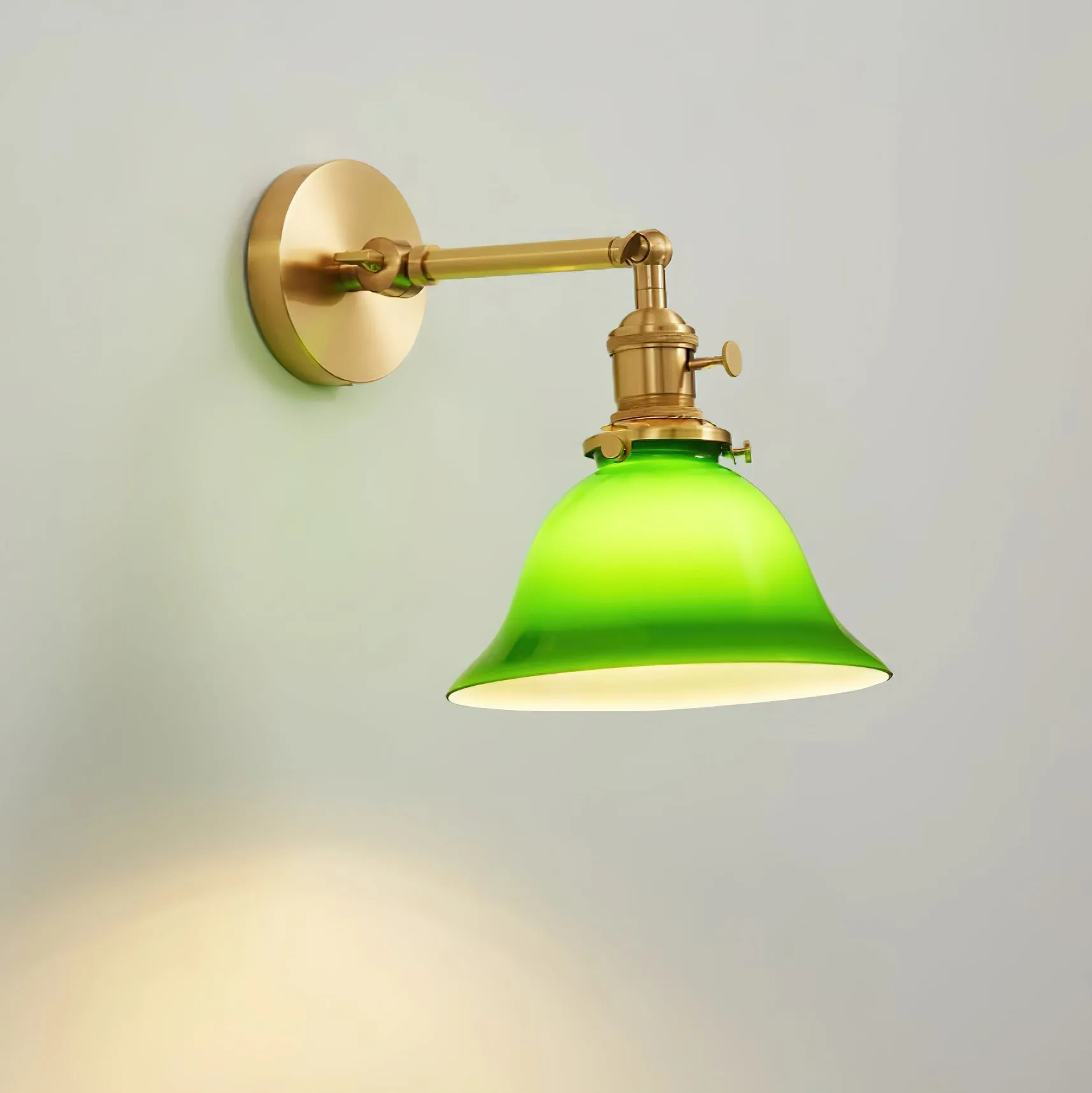 Personalized Green Bell-Shaped Wall Lamp KL409