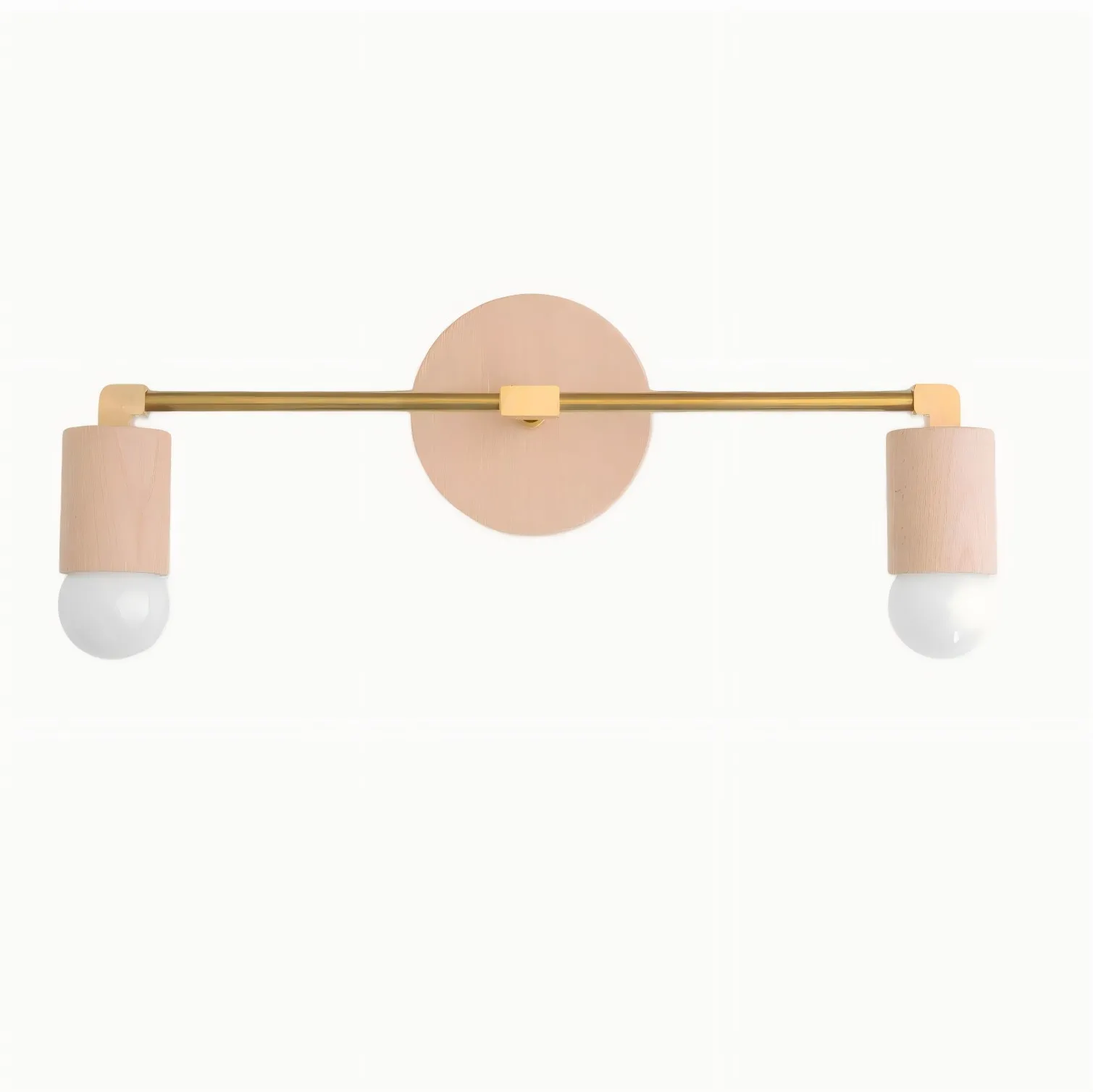 Mobilux Line Wood and Vanity Light - Bohemian Bathroom Lighting Fixture KL1469