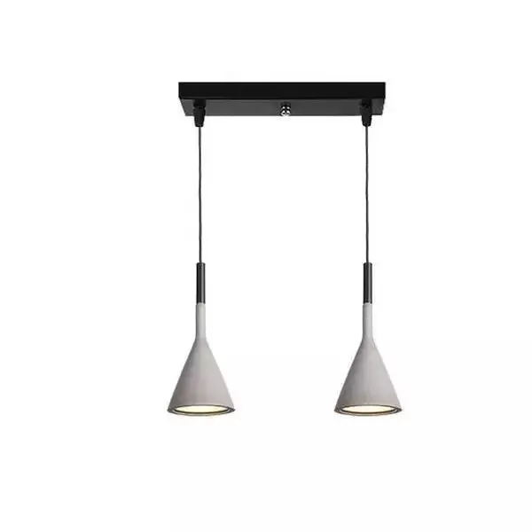 Aplomb Concrete Pendant Lamp - Minimalist Design Lighting for Dining Room and Office