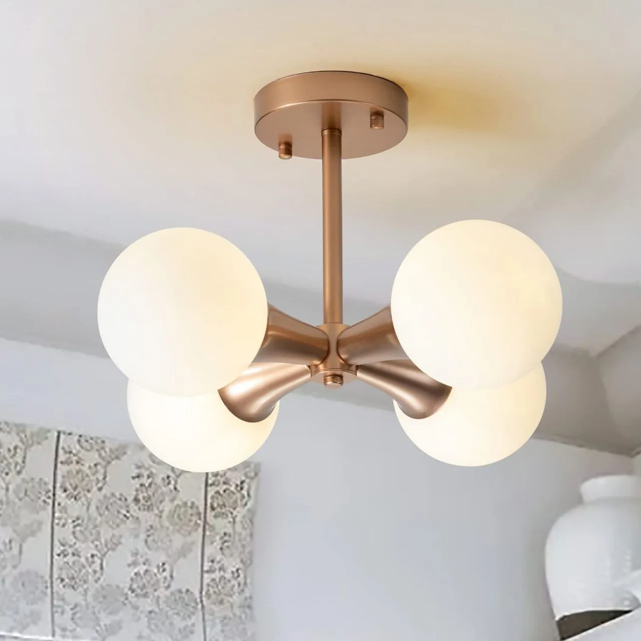 Mid Century Metal Multi Heads Globe Ceiling Lamp KL90
