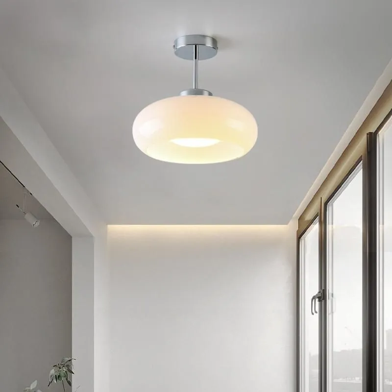 Bauhaus Style Vintage Glass Ceiling Light KL49