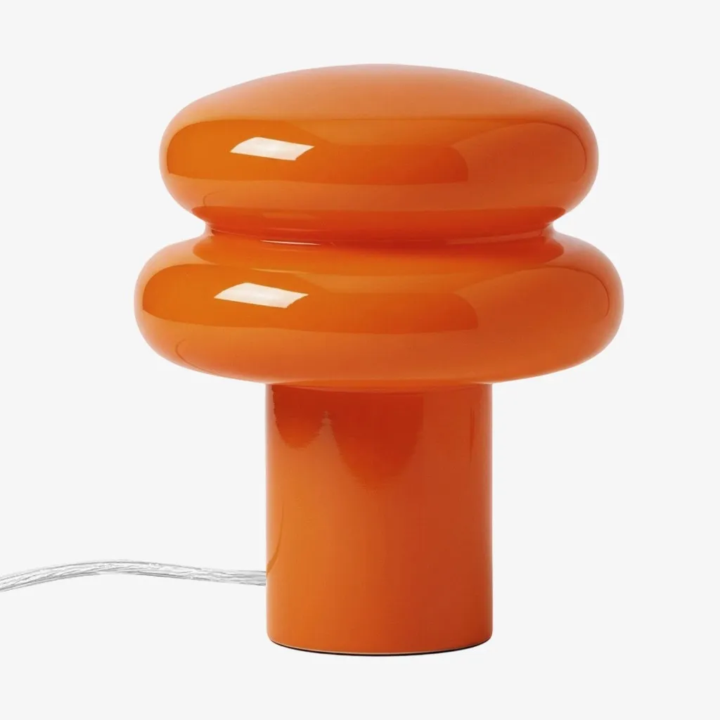 Orra Mushroom Glass Table Lamp - Gentle Colorful Table Light for Relaxing Ambience KL1563