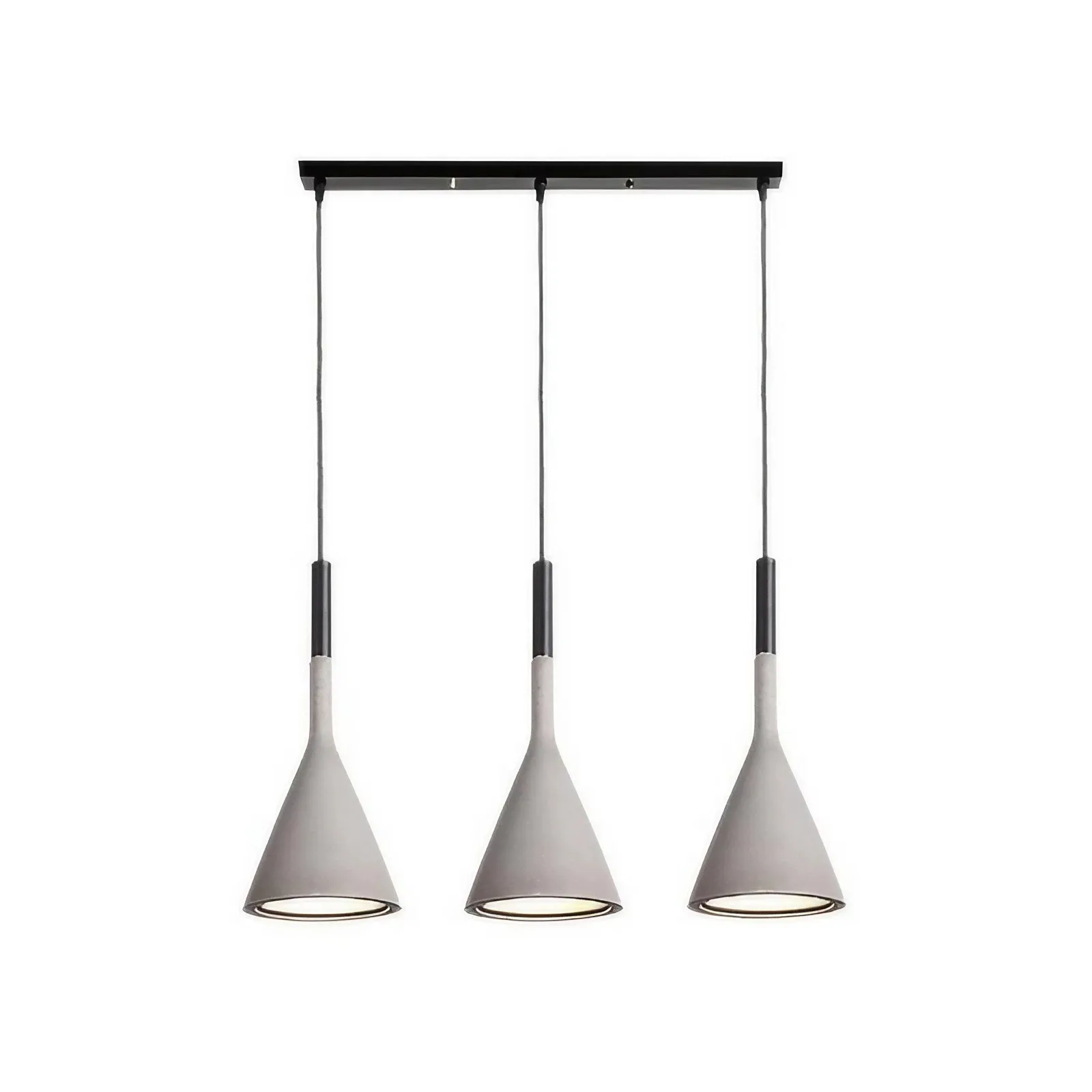 Aplomb Concrete Pendant Lamp - Minimalist Design Lighting for Dining Room and Office