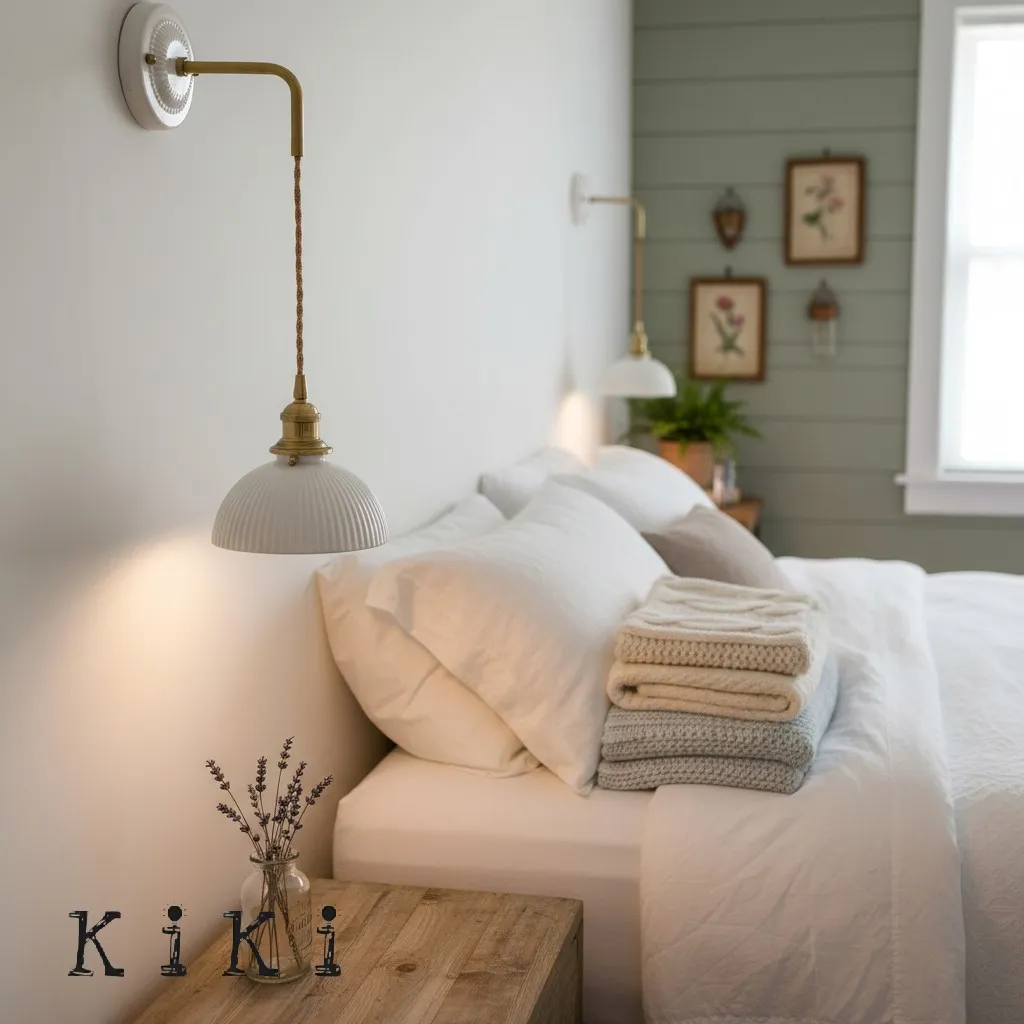 Elegant Ceramic Brass Wall Sconce – White Ceramic Shade with Brass Accent KL1542