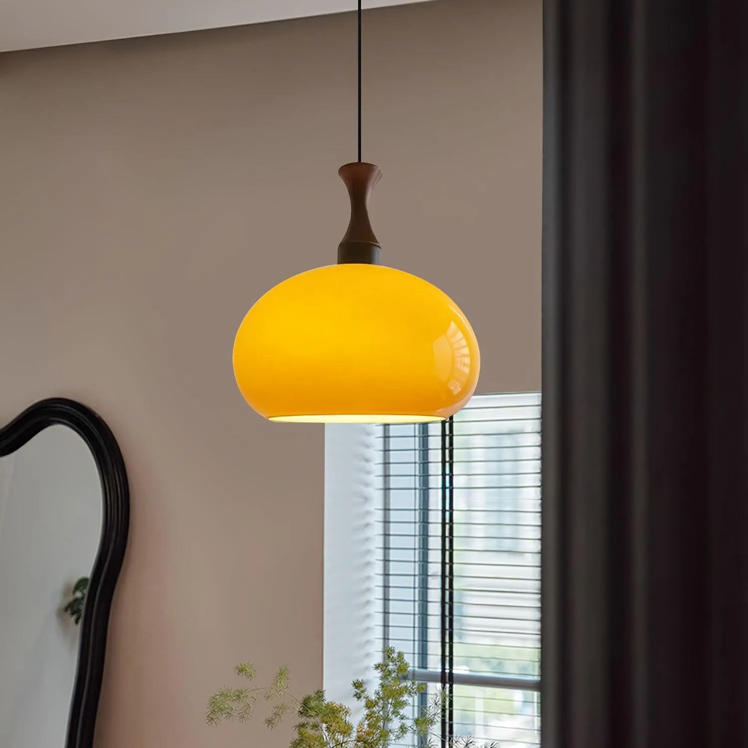 Spherical Orange Practical Luxury Pendant Lamp KL546
