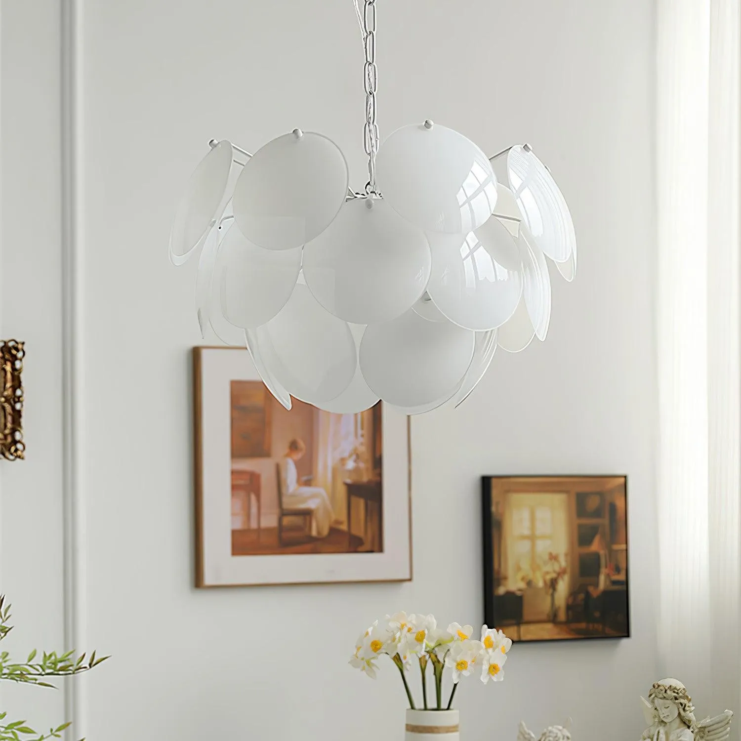 Luxury Fashion Luminous Petal Glass Chandelier KL472