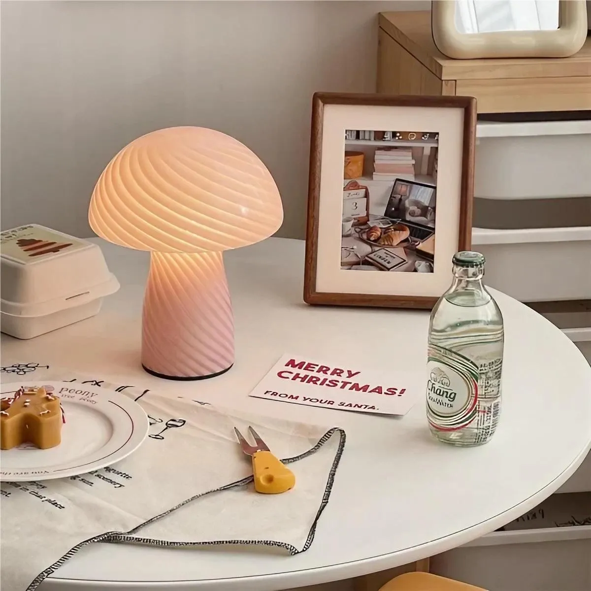 Modern Design Stained Glass Mushroom Lamp KL35