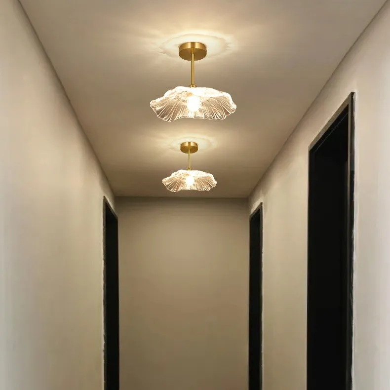 Lotus Retro Glass Ceiling Light KL70