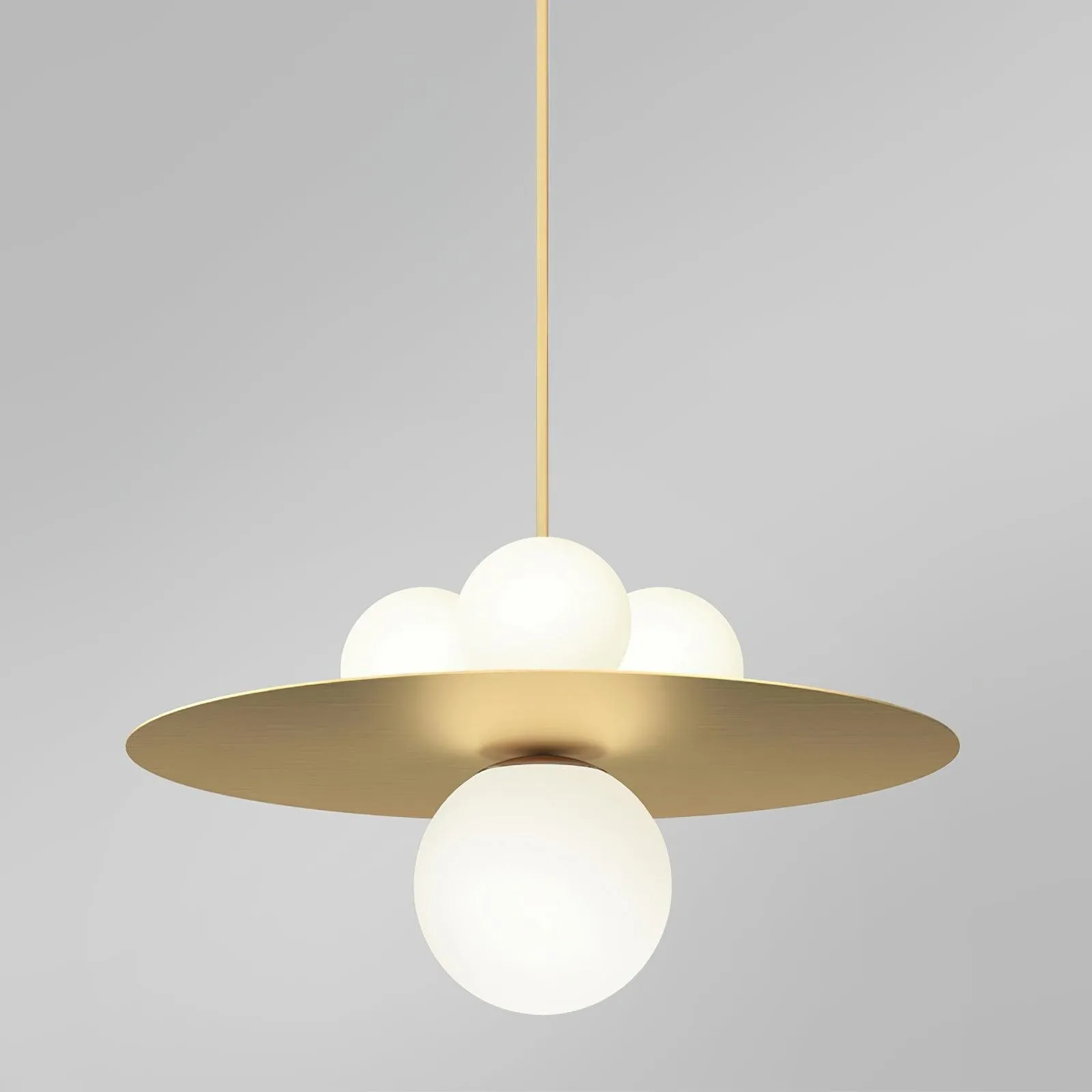 Metal Disc With Ball Pendant Light KL217