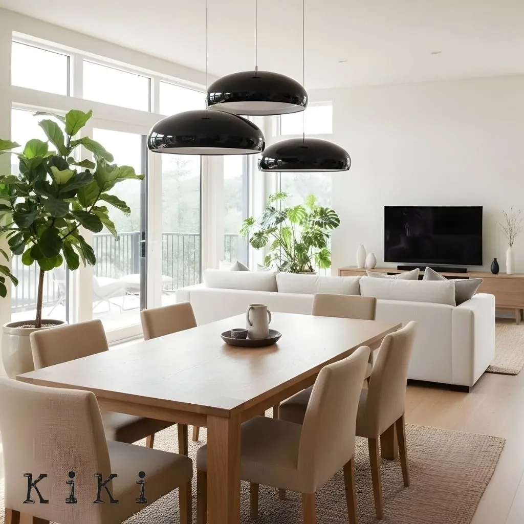 Pangen Dome Pendant Light - Modern Colorful Pendant Lamp for Living Room and Dining Space