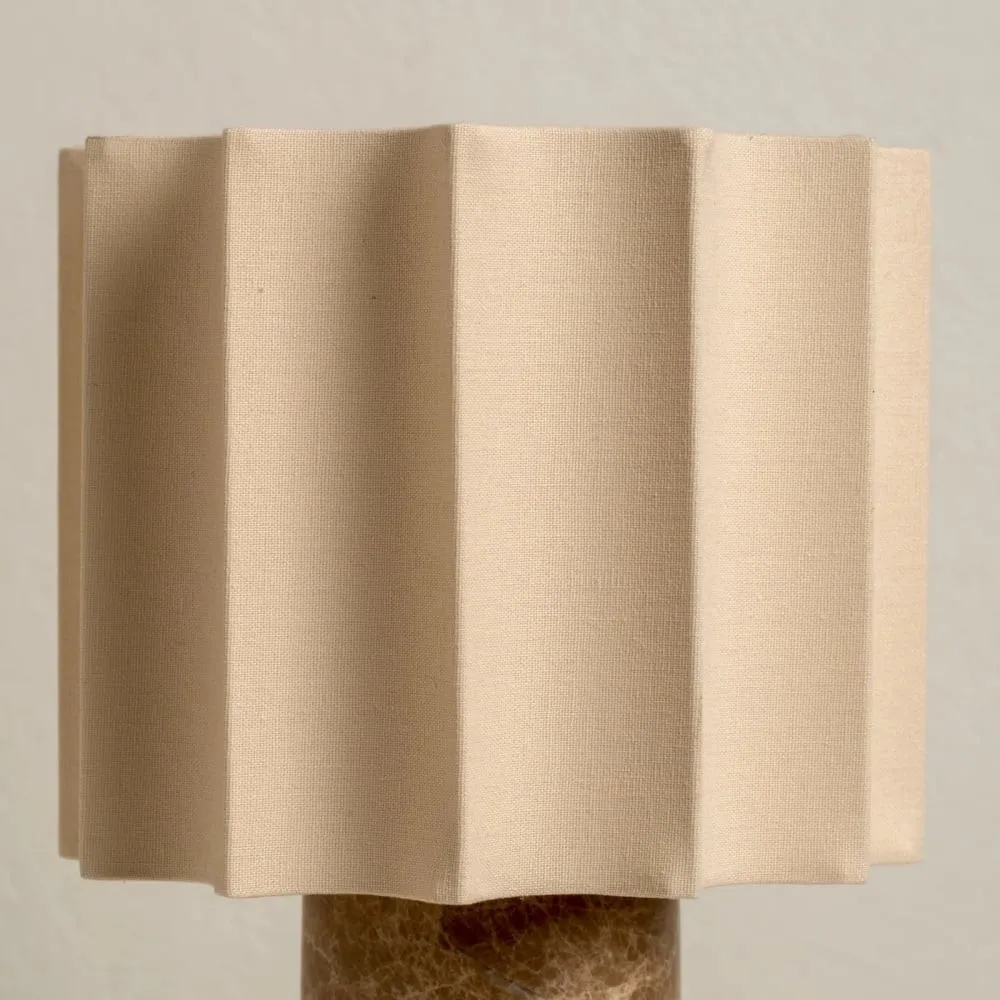 Cavilon Fan Shaped Linen Table Lamp - Modern Lighting for Living Room Decor KL2037