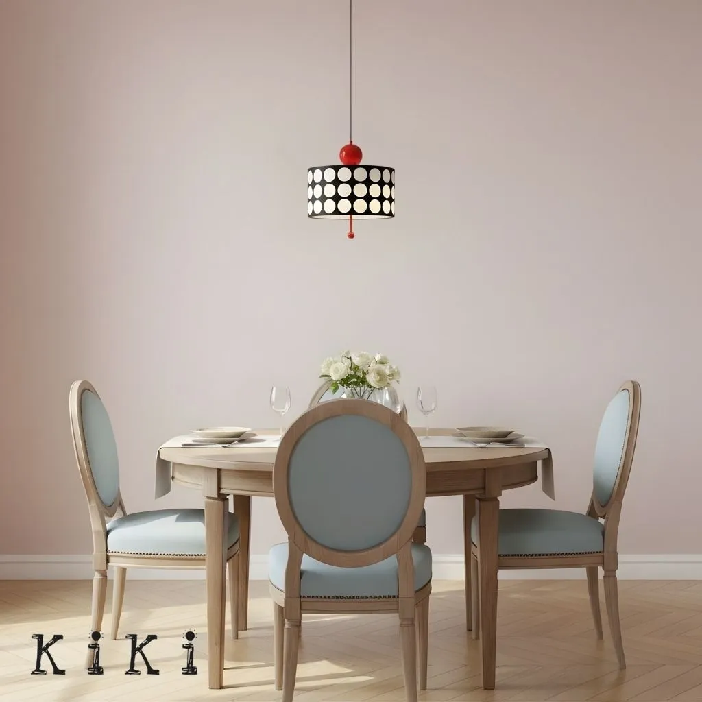 Graphic Checkered Pendant Light - Retro Chic Style for Dining Room and Kitchen Island KL341
