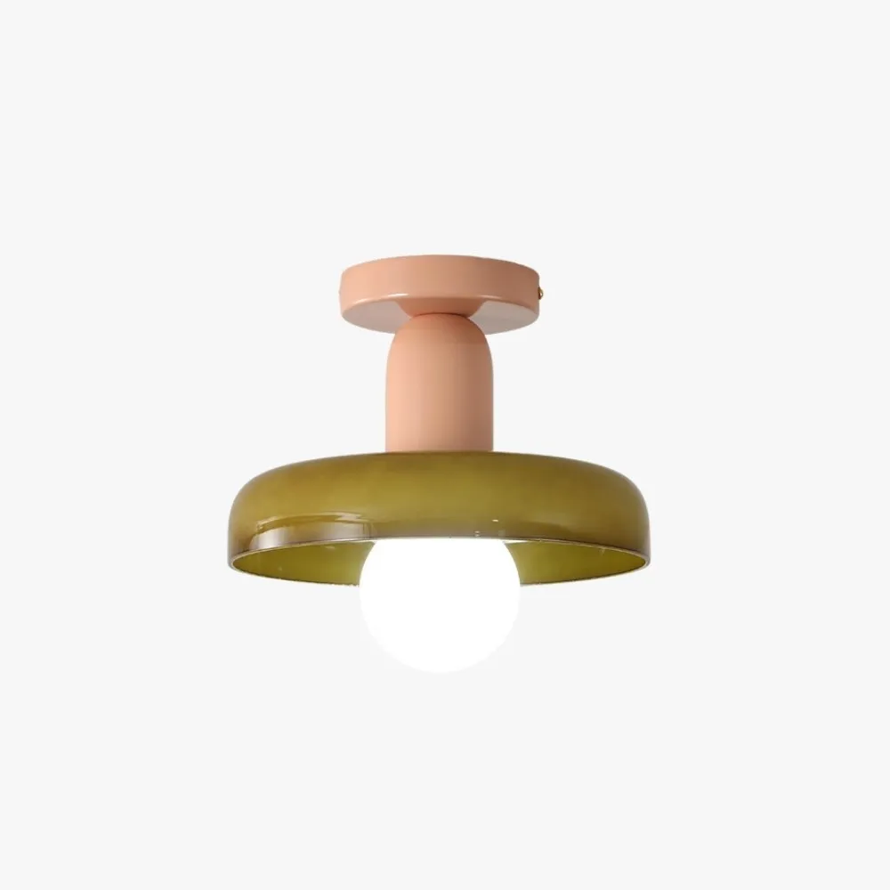 Bauhaus Macaron Glass Disc Ball Ceiling Light KL919