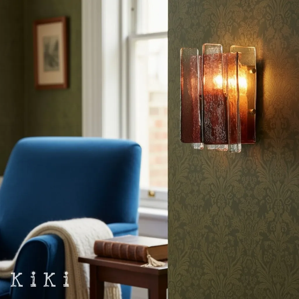 Lumiridge Wall Sconce - Modern Minimalist Metal and Glass Light for Living Room KL2133