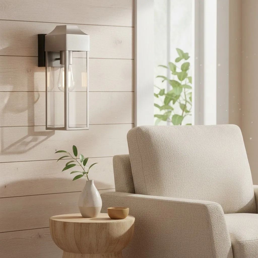 Georgon Exterior Wall Lantern Light - Clear Glass Shade, Classic Architectural Style for Outdoor Spaces KL1960