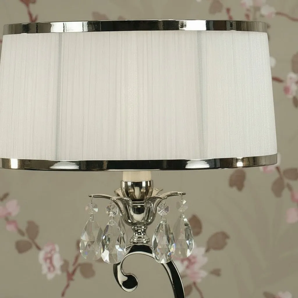 Talonis Decorative Crystal Table Lamp - Curved Metal Style for Home Interiors KL1903