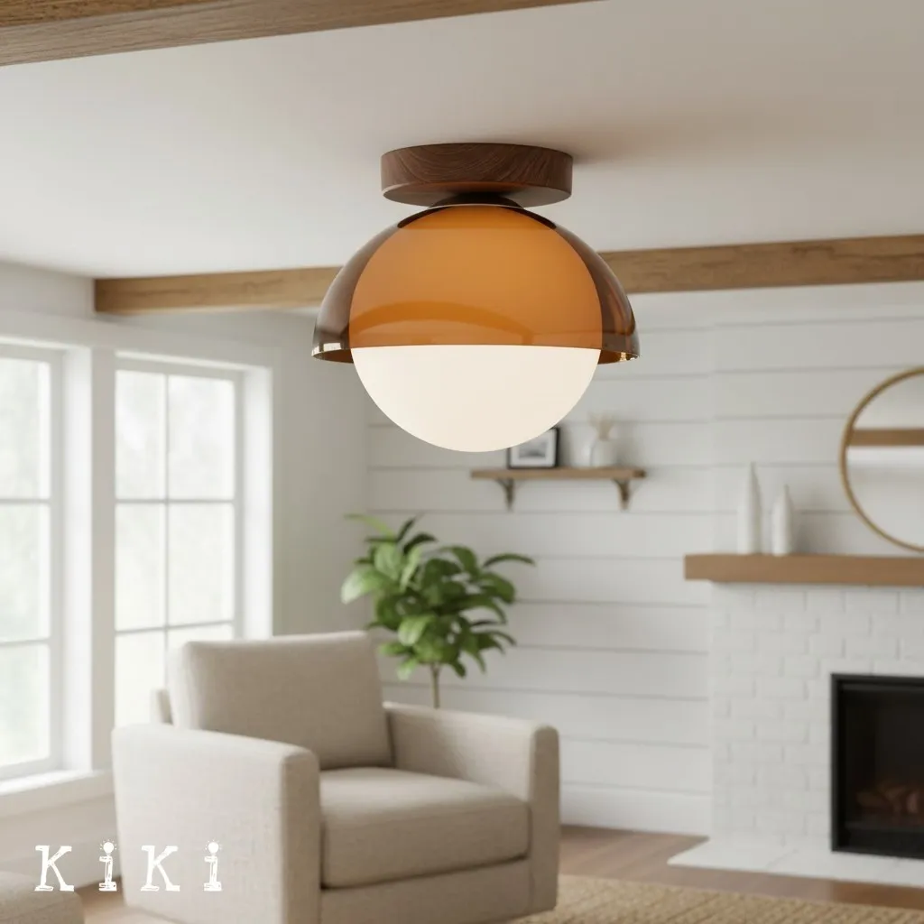 Afterglow Sculptural Ceiling Light - Vintage Style Lighting for Entryway and Hallway KL2051