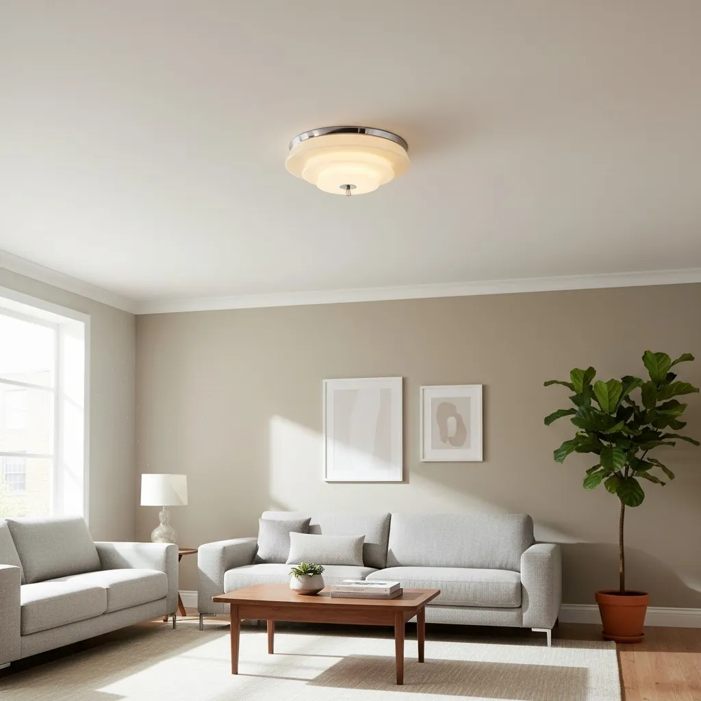 Mallew Cream Style Ripple Ceiling Light- Vintage Inspired Lamp for Living Room KL2251