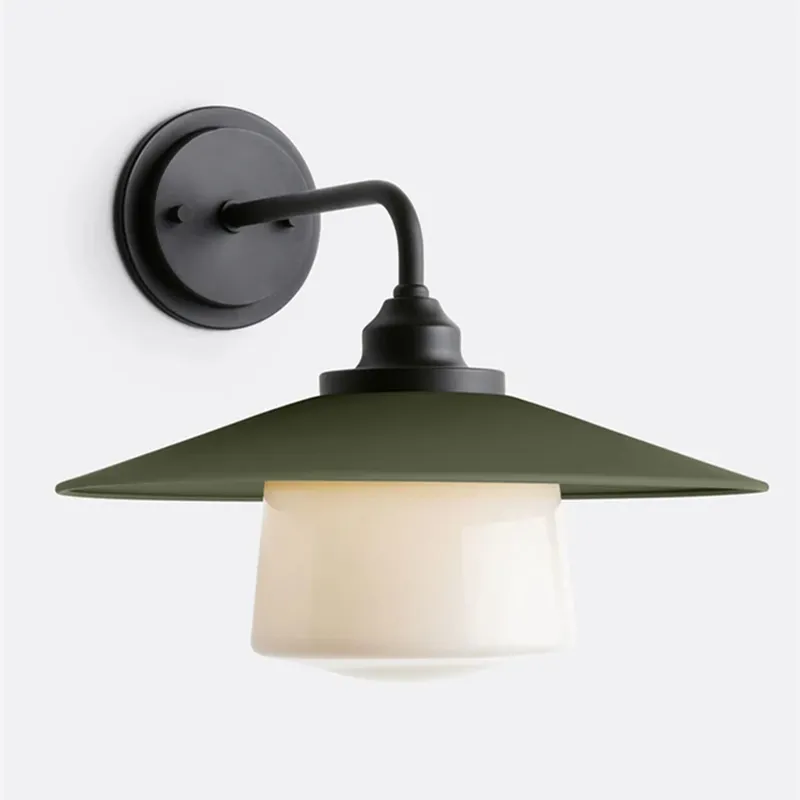 Cordax Utility-Inspired Wall Sconce - Metal and Glass for Indoor Outdoor Decor KL2030