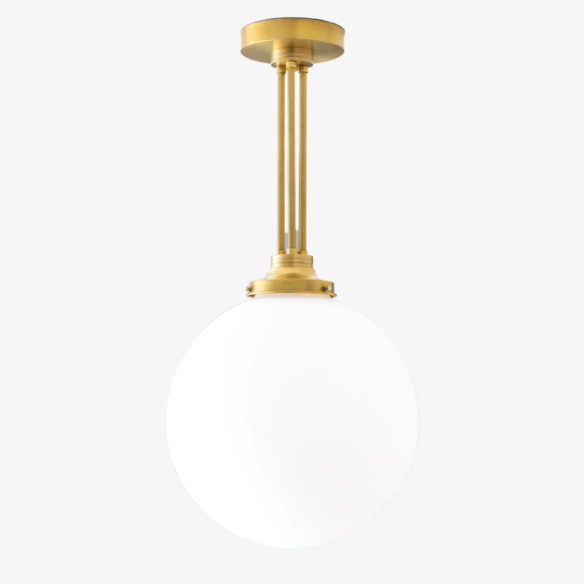 Glorica Glass Frosted Globe Pendant Light - Art Deco Hanging Light for Home KL1493