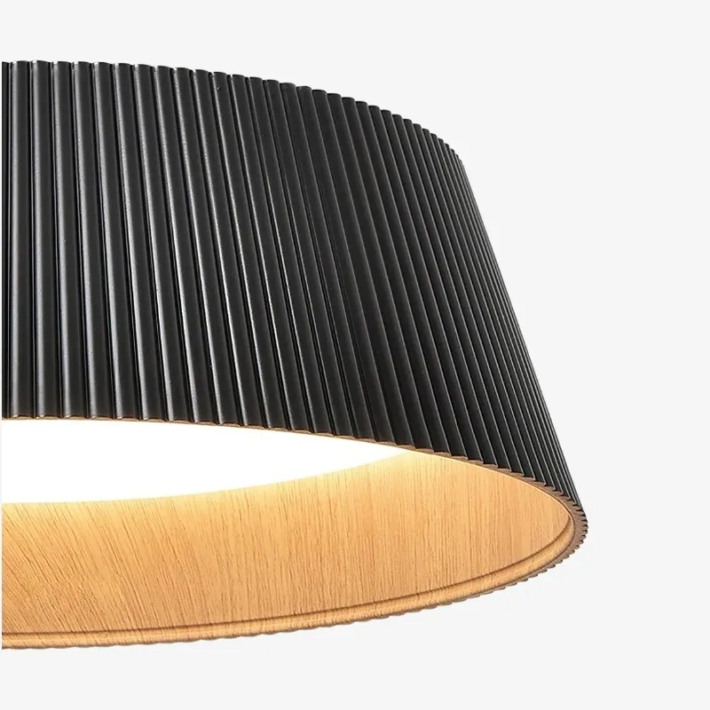 Ribravo Modern Ribbed Textured Shade Ceiling Lamp - Modern Minimalist Lamp for Living Room KL2309