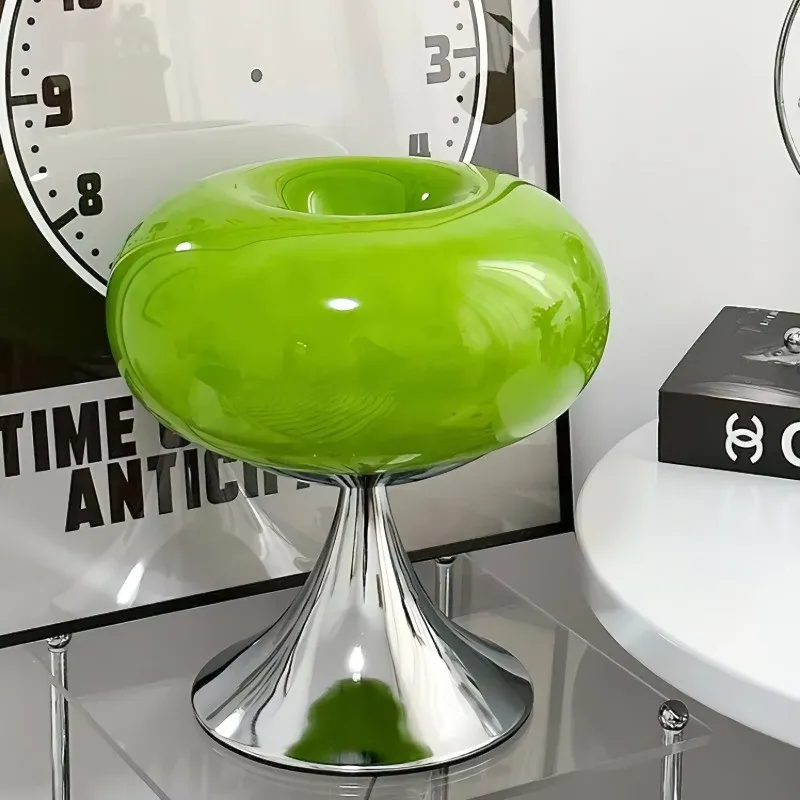 Lollora Apple Metal Glass Table Lamp - Soft Mood Lighting for Nightstand and Study KL128